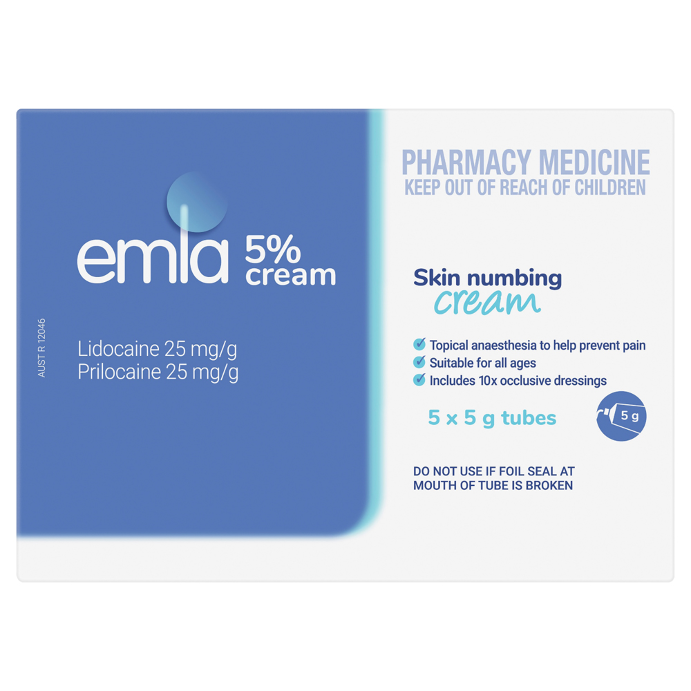 EMLA 5% Skin Numbing Cream 5 x 5g