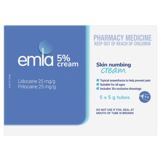 EMLA 5% Skin Numbing Cream 5 x 5g