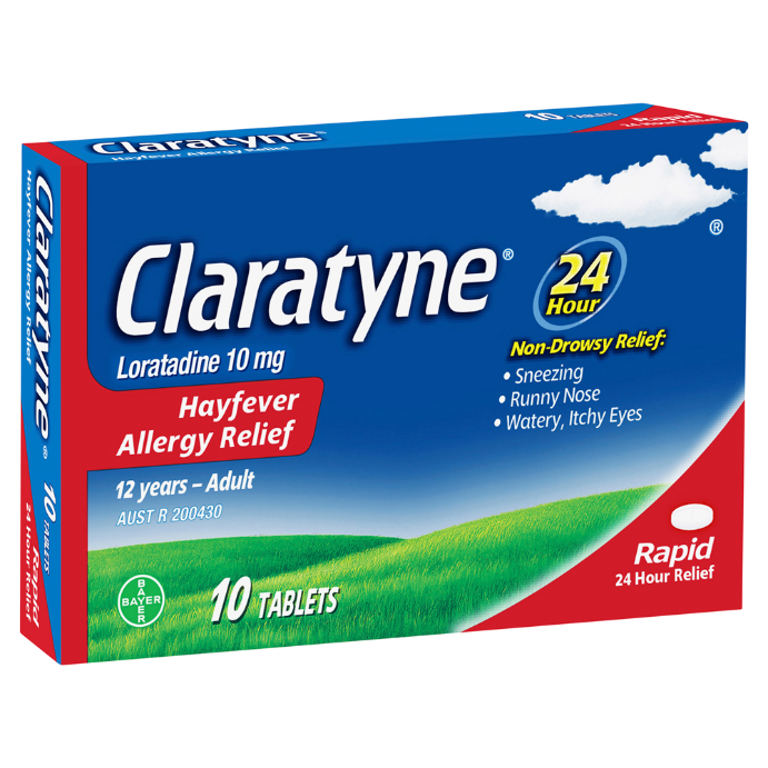 Claratyne Hayfever & Allergy Relief 10 Tablets