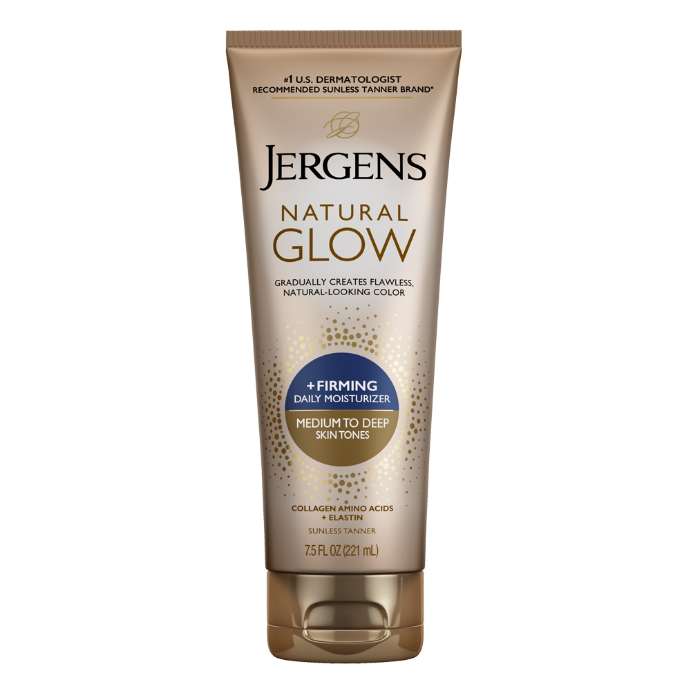 Jergens Natural Glow + Firming Moisturiser Medium to Deep 221mL