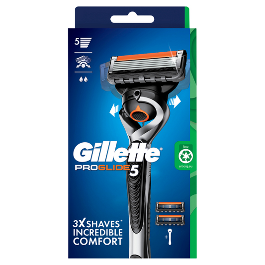 Gillette ProGlide5 Flexball Razor 1 Handle + 2 Cartridges 3 Piece Set