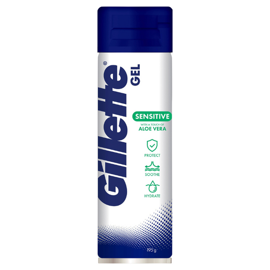 Gillette Sensitive Aloe Vera Shave Gel 195g
