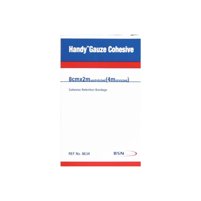 HANDY Handygauze Cohesive Retention Bandages 8cm x 2m