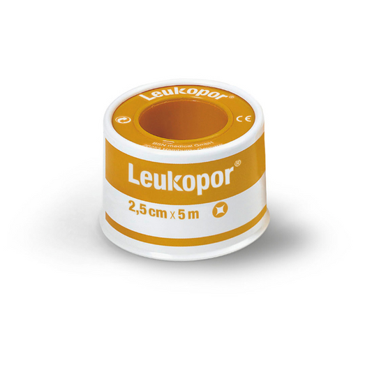 LEUKO Leukopor Low Allergy Tapes 2.5cm x 9.2m 12 Pack
