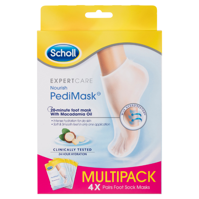 Scholl ExpertCare PediMask with Macadamia Oil 4 Pairs