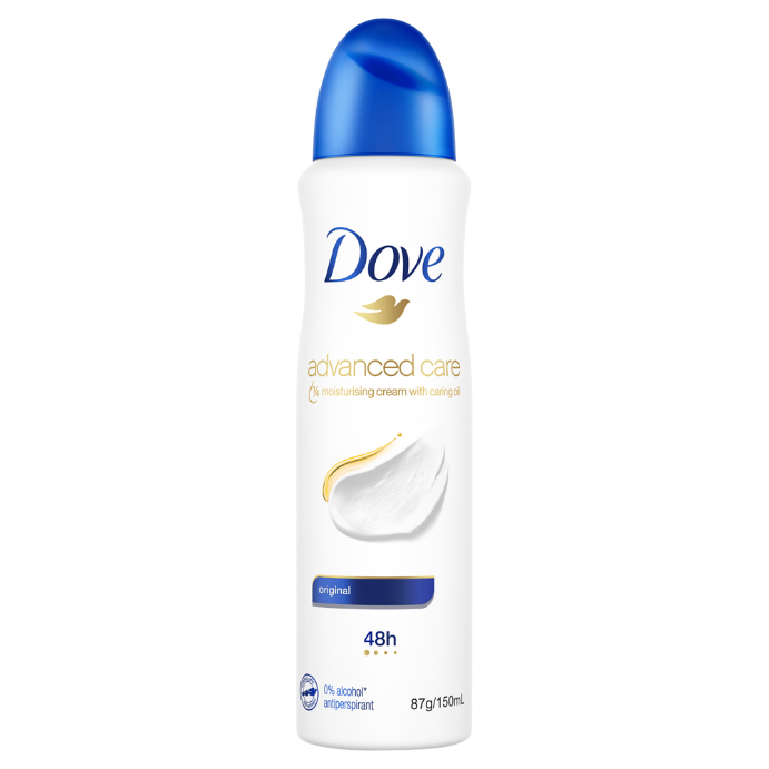 Dove Advanced Care Antiperspirant Aerosol Deodorant Original 150mL