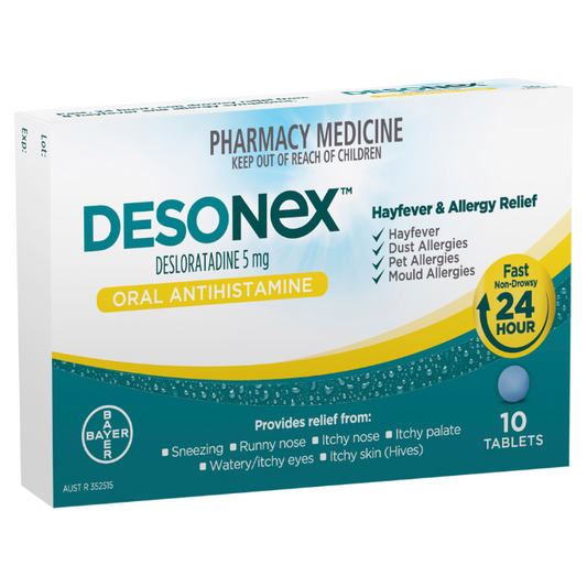 DESONEX Hayfever & Allergy Relief Oral Antihistamine 10 Tablets