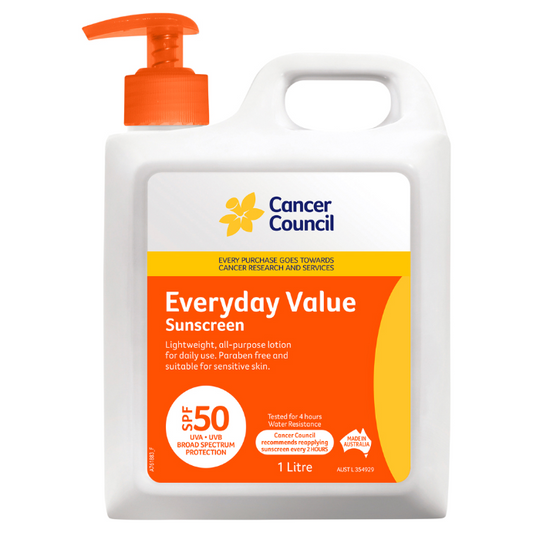 Cancer Council Everyday Value Sunscreen SPF 50 1L