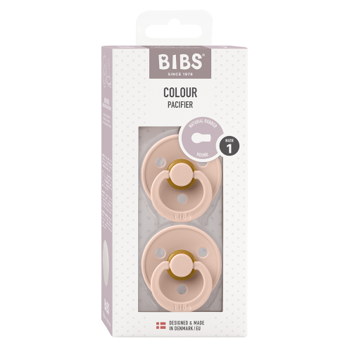 Bibs Colour Pacifier Blush Size 1 2 Pack