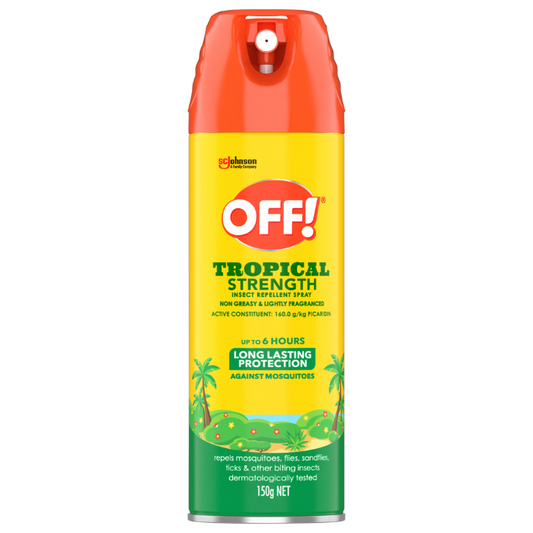 OFF! Tropical Strength Insect Repellent Aerosol Spray 150g