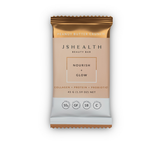JSHealth Beauty Bar Nourish + Glow Peanut Butter Crunch 45g