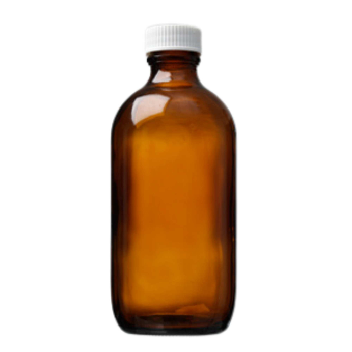 MEDICINE BOTTLES Disposable Round Amber 200mL 20 Pack
