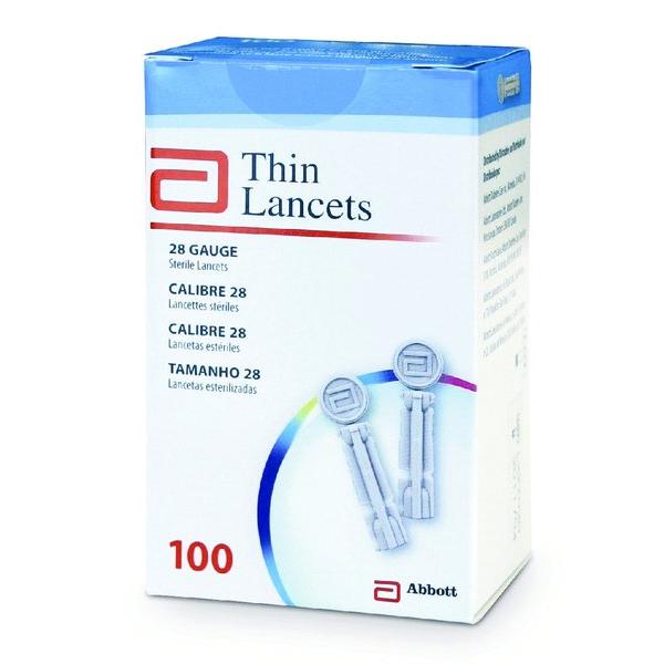 Abbott Thin Lancets 28 Gauge 100 Pack