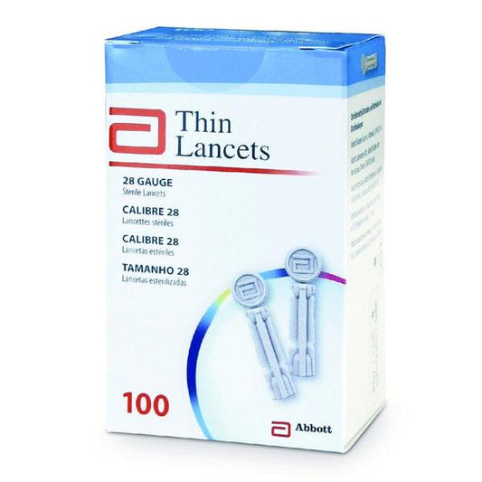 Abbott Thin Lancets 28 Gauge 100 Pack