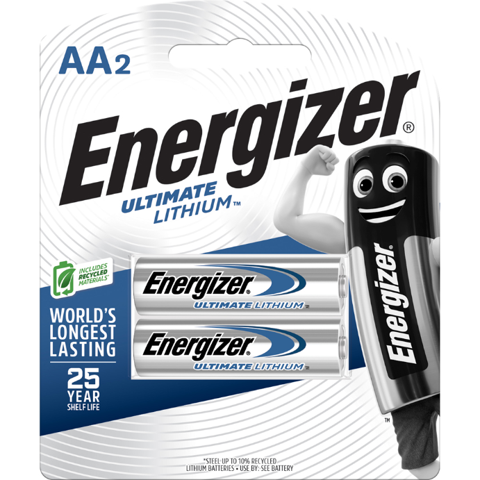 ENERGIZER Ultimate Lithium AA Batteries 2 Pack