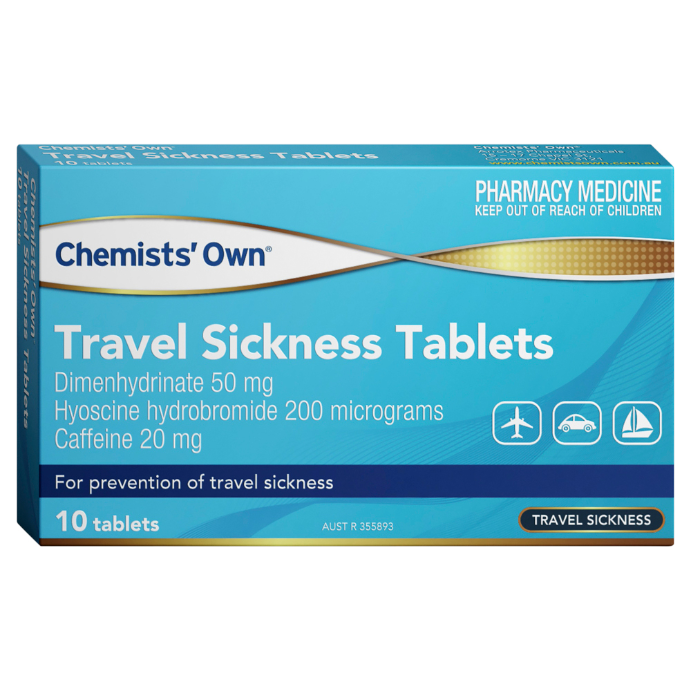 Chemists' Own Travel Sickness 10 Tablets
