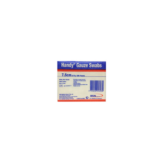 Leukoplast Gauze Swabs Surgical Dressings 7.5cm x 7.5cm 100 Pack