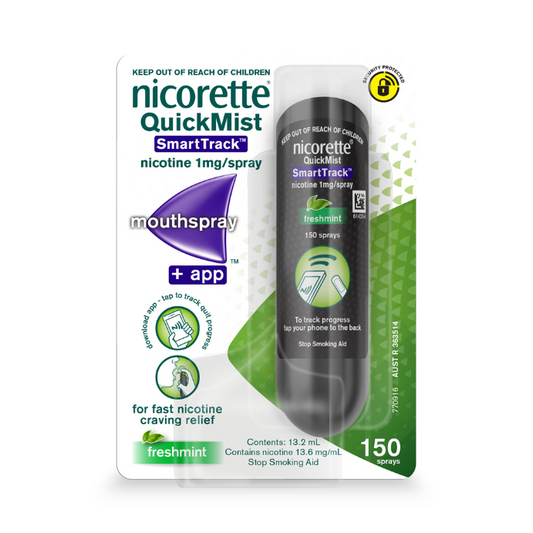 NICORETTE® QuickMist SmartTrack Nicotine 1mg Mouth Spray Freshmint 150 Sprays