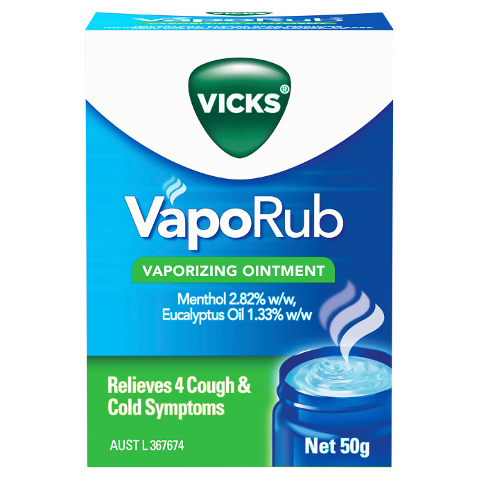 Vicks VapoRub Ointment Decongestant Chest Rub 50g