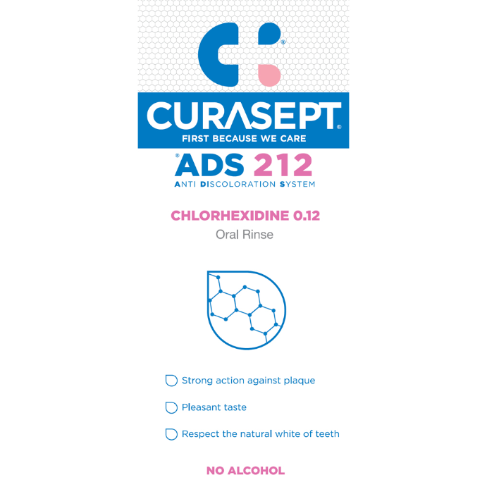 Curasept Chlorhexidine 0.12% Oral Rinse Mouthwash 200mL