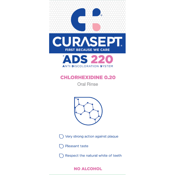 Curasept Chlorhexidine 0.20% Oral Rinse Mouthwash 200mL