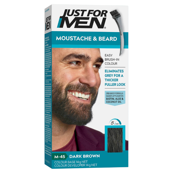 Just For Men Moustache & Beard Colour Dark Brown 40mL