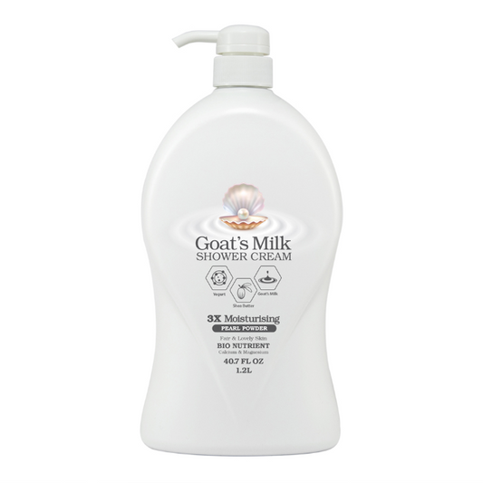 LOVERCARE Goat's Milk Shower Cream Pearl Powder 1.2 L