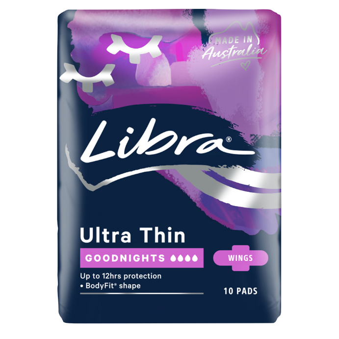 Libra Pads Ultra Thin Goodnights 10 Pack