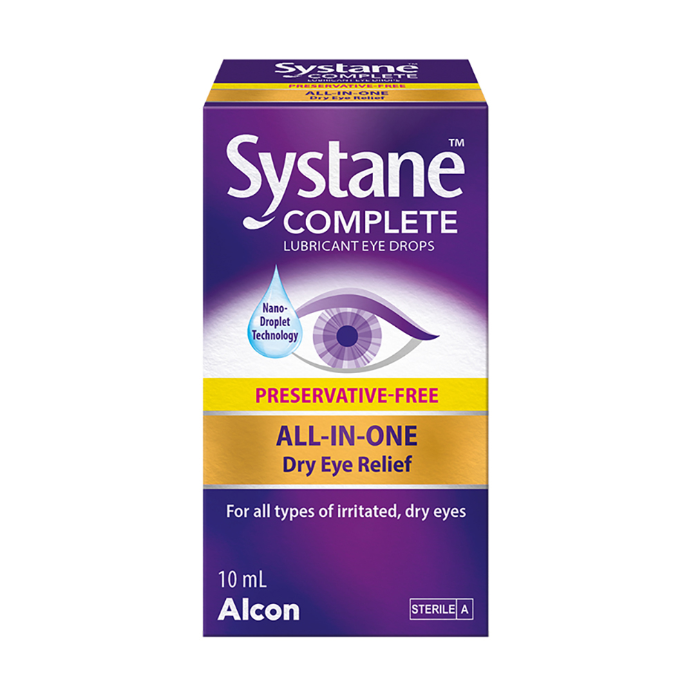 Systane Complete Lubricant Eye Drops Preservative Free 10mL
