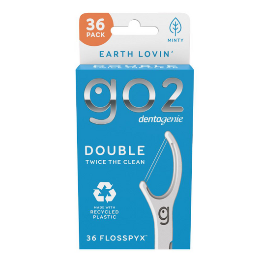 Dentagenie Double Floss Picks Minty Flosspyx Twice The Clean 36 Pack