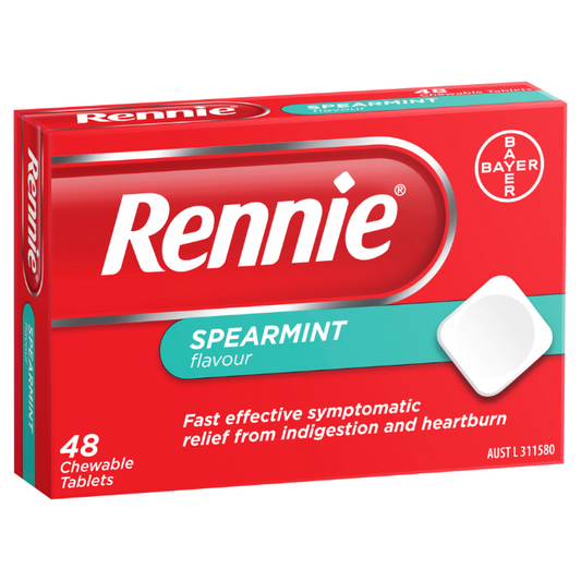 Rennie Spearmint 48 Chewable Tablets