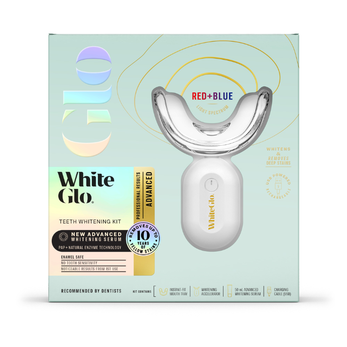 White Glo ADVANCED Professional Results At Home Teeth Whitening Kit 1 Pack