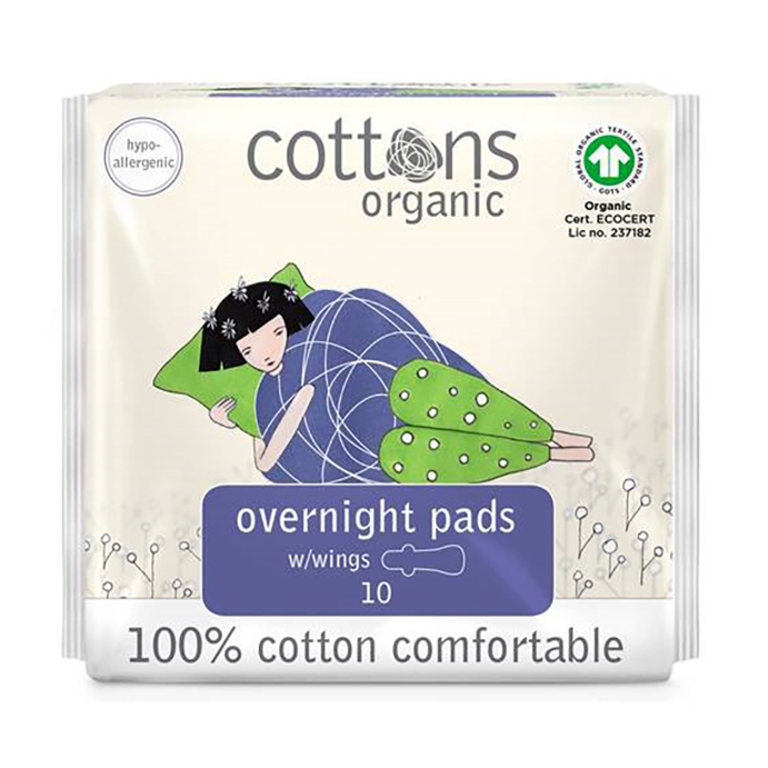 Cottons Overnight Pads 10 Pack