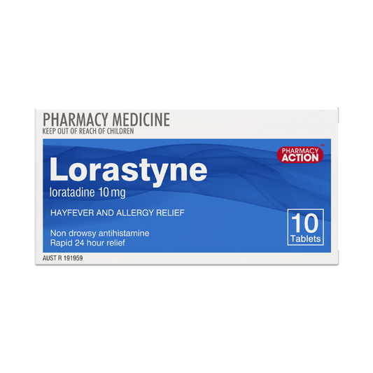PHARMACY ACTION Lorastyne 10mg 10 Tablets