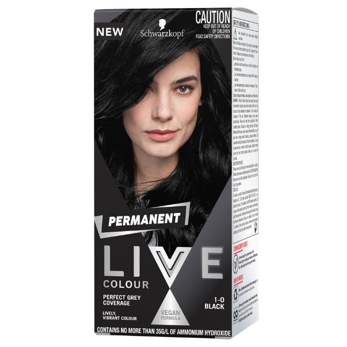 Schwarzkopf LIVE Colour Permanent 1.0 Black 1 Pack