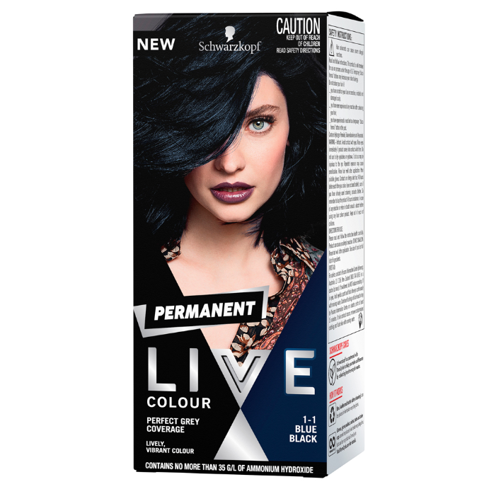 Schwarzkopf LIVE Colour Permanent 1.1 Blue Black 1 Pack