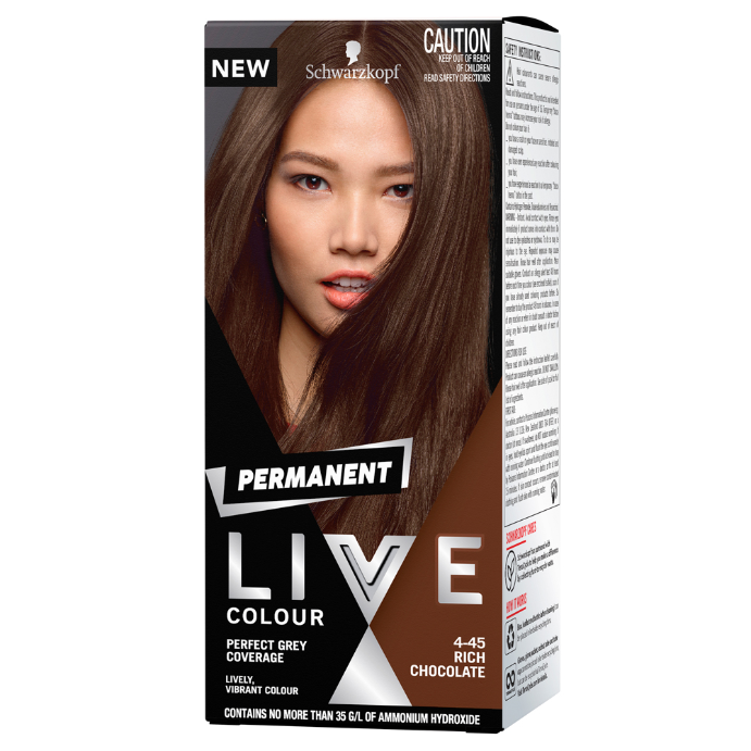 Schwarzkopf LIVE Colour Permanent 4.45 Rich Chocolate 1 Pack