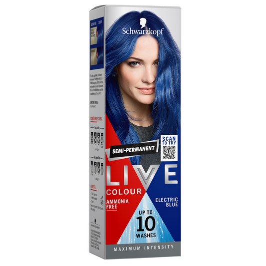 Schwarzkopf LIVE Colour Ultra Brights Electric Blue 75mL