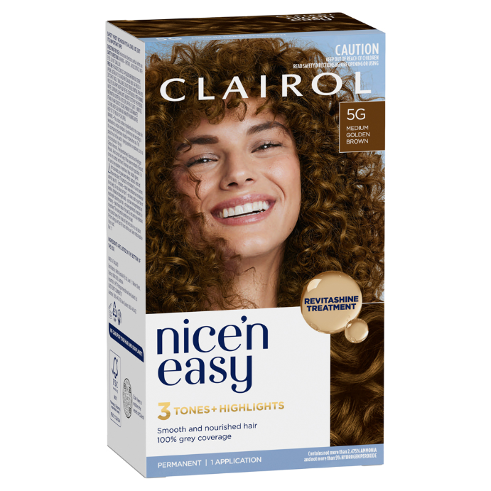 Clairol Nice 'N Easy 5g Medium Golden Brown Permanent Hair Colour 1 Pack