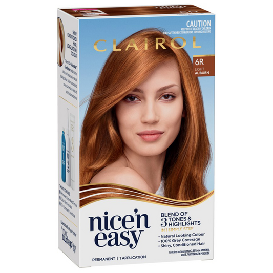 Clairol Nice 'N Easy 6R Natural Light Auburn Permanent Hair Colour 1 Pack