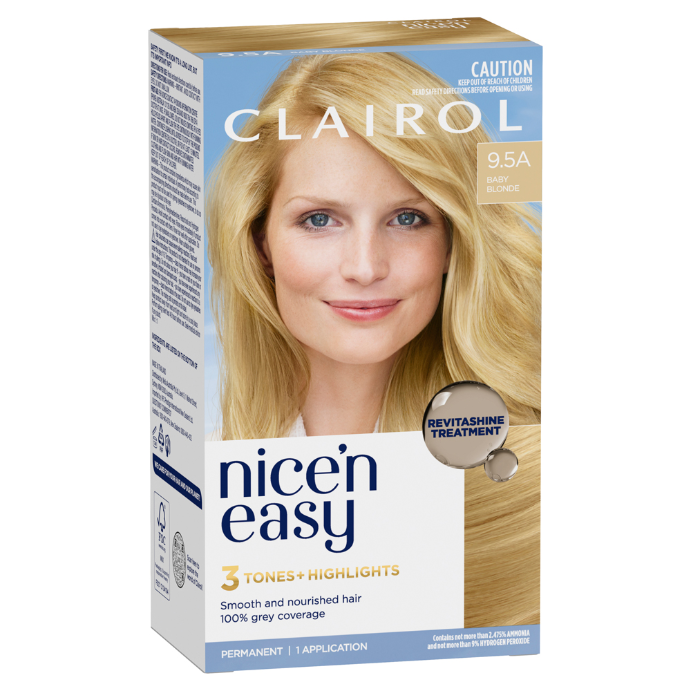 Clairol Nice 'N Easy 9.5A Natural Baby Blonde Permanent Hair Colour 1 Pack
