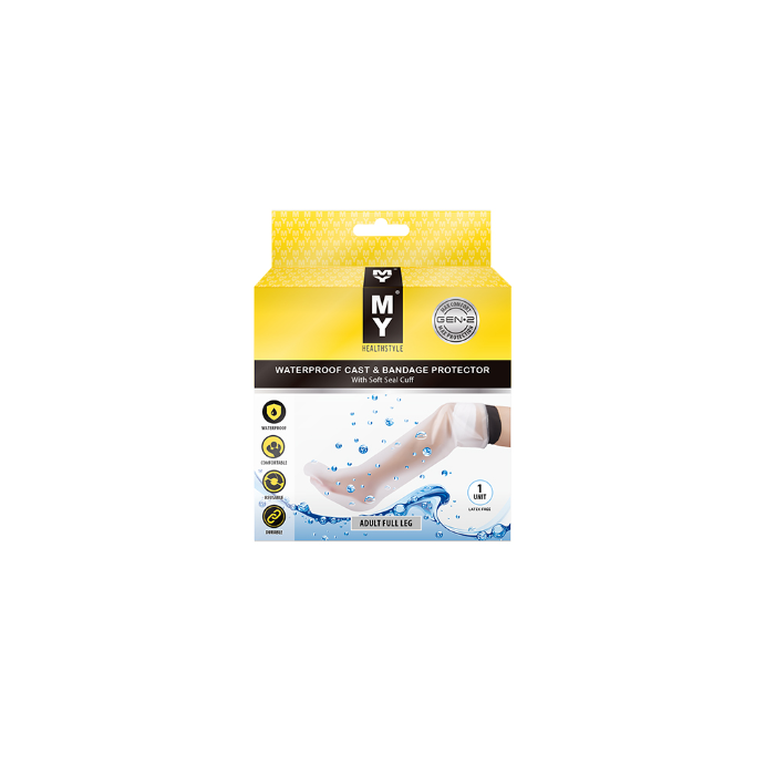 MY Waterproof Cast & Bandage Protector Adult Full Leg
