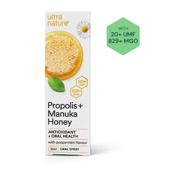 ULTRA NATURE Propolis + Manuka Honey Oral Spray 30mL