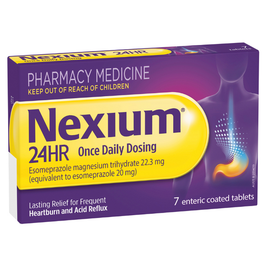 NEXIUM 24HR Once Daily Dosing 7 Tablets