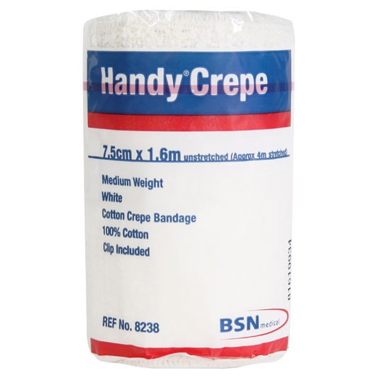 HANDY Handycrepe Non-Adhesive Support 7.5cm x 1.6m White