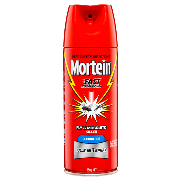 MORTEIN Fast Knockdown Odourless Aerosol Fly & Mosquito Killer 250g