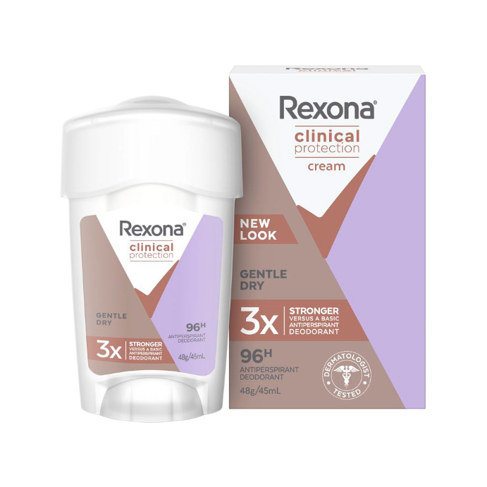 Rexona Clinical Protection Antiperspirant Cream Gentle Dry 45mL