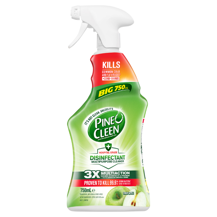 PINE O CLEEN Disinfectant Multipurpose Cleaner Spray Crisp Apple 750mL