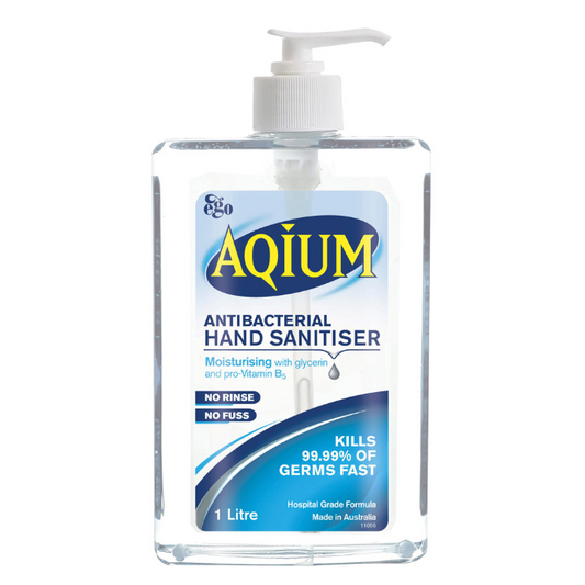 Ego Aqium Antibacterial Hand Sanitiser Gel 1L