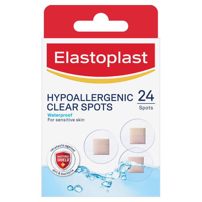 Elastoplast Hypoallergenic Clear Spots 24 Pack